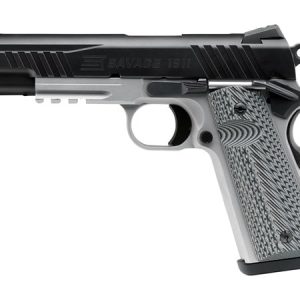 savage arms 1911 gov two tone rail 9mm luger (9x19 para) semi automatic 10 rounds 5 barrel