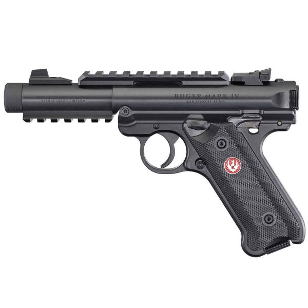 Ruger Mark IV Tactical 22 Long Rifle 4.4in Blued Pistol - 10+1 Rounds