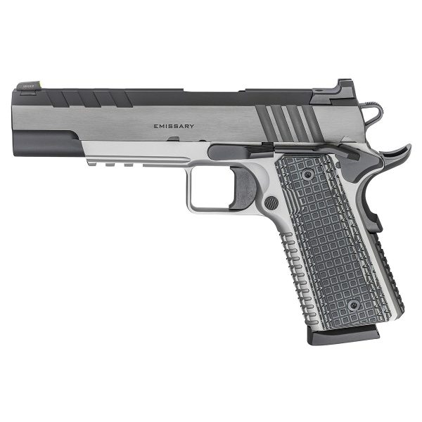 Springfield Armory 1911 Emissary 45 Auto (ACP) 5in Stainless/Black Pistol - 8+1 Rounds