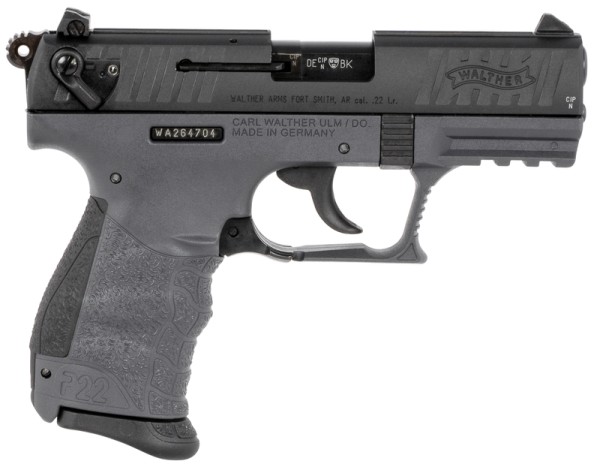 WALTHER P22Q TUNGSTEN .22 LR 3.42" BARREL 10-ROUNDS MANUAL SAFETY