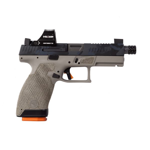 The Gun Co Custom CZ P-10 Compact Type 2 Urban Battle Grey 9mm 4.61" 15 RD Holosun Reflex Sight