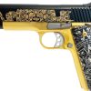 Kimber Custom II Two Tone 24 Carat Gold / Black "Aztec" Style 45ACP 5" Barrel 7-Rounds GrabAGun Exclusive - Image 2