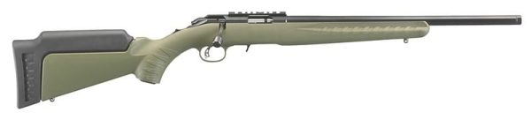 RUGER AMERICAN RIMFIRE OD GREEN .22 LR 18" BARREL 10-ROUNDS INCLUDES SWIVEL STUDS