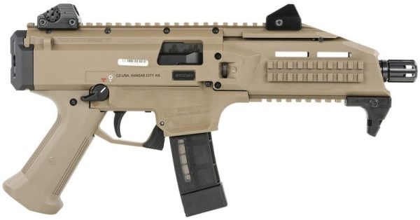 CZ SCORPION EVO 3 S1 FLAT DARK EARTH 9MM 7.72" BARREL 20-ROUNDS GLORY FLAG ENGRAVING