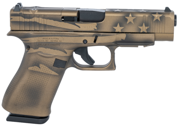 GLOCK 48 MOS BRONZE BATTLEWORN FLAG 9MM 4.17" BARREL 10-ROUNDS