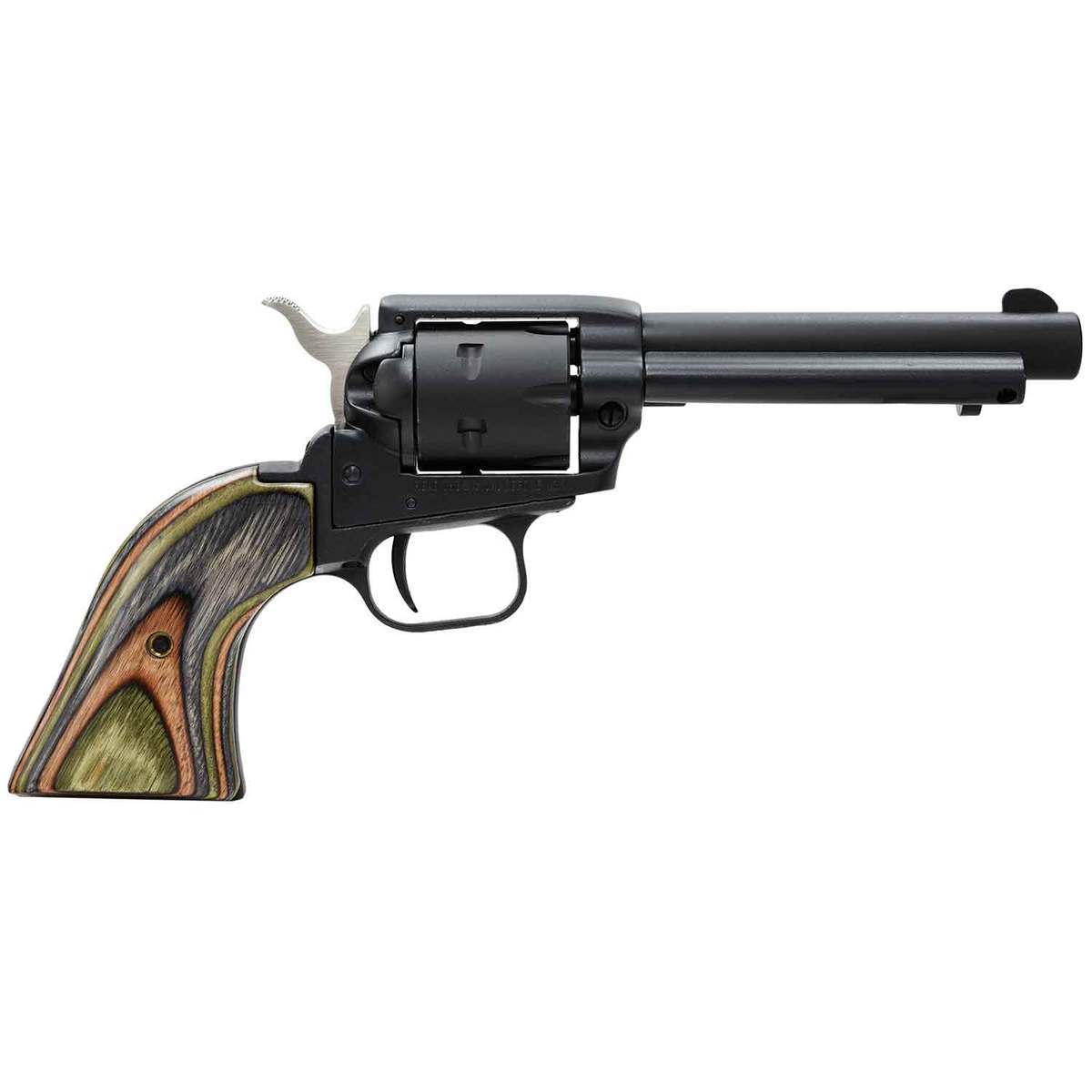 Heritage Rough Rider Small Bore Laminate Grip Camo 22 Long Rifle 4.75in Black Revolver - 6 Rounds