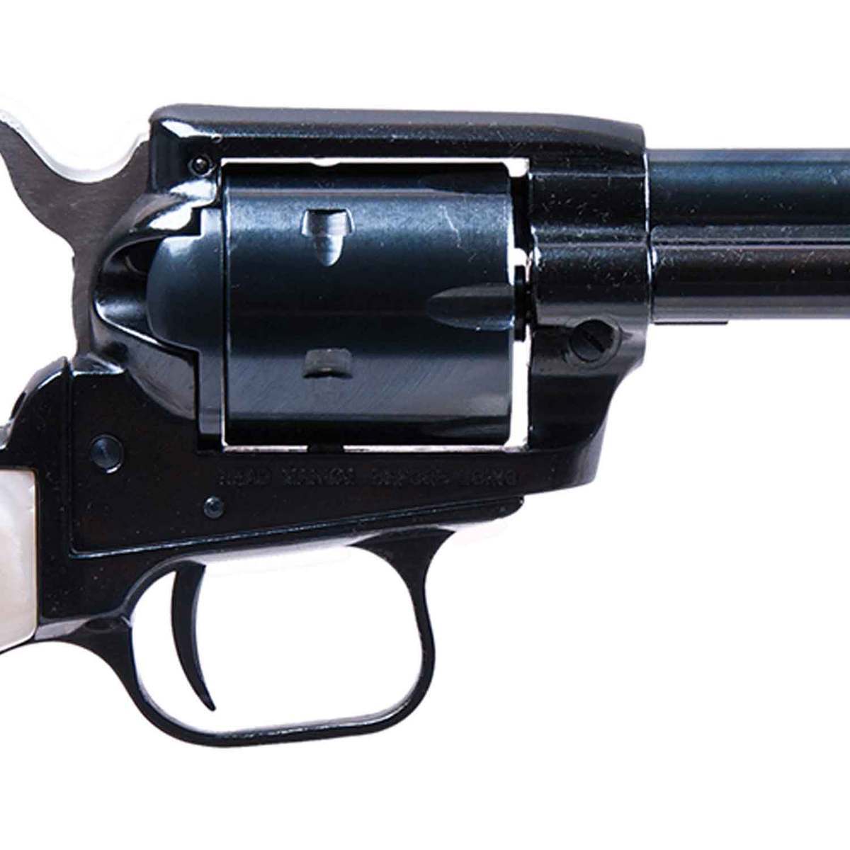Heritage Rough Rider Small Bore Mother of Pearl Grip 22 Long Rifle 3.5in Blued Revolver - 6 Rounds - Image 3