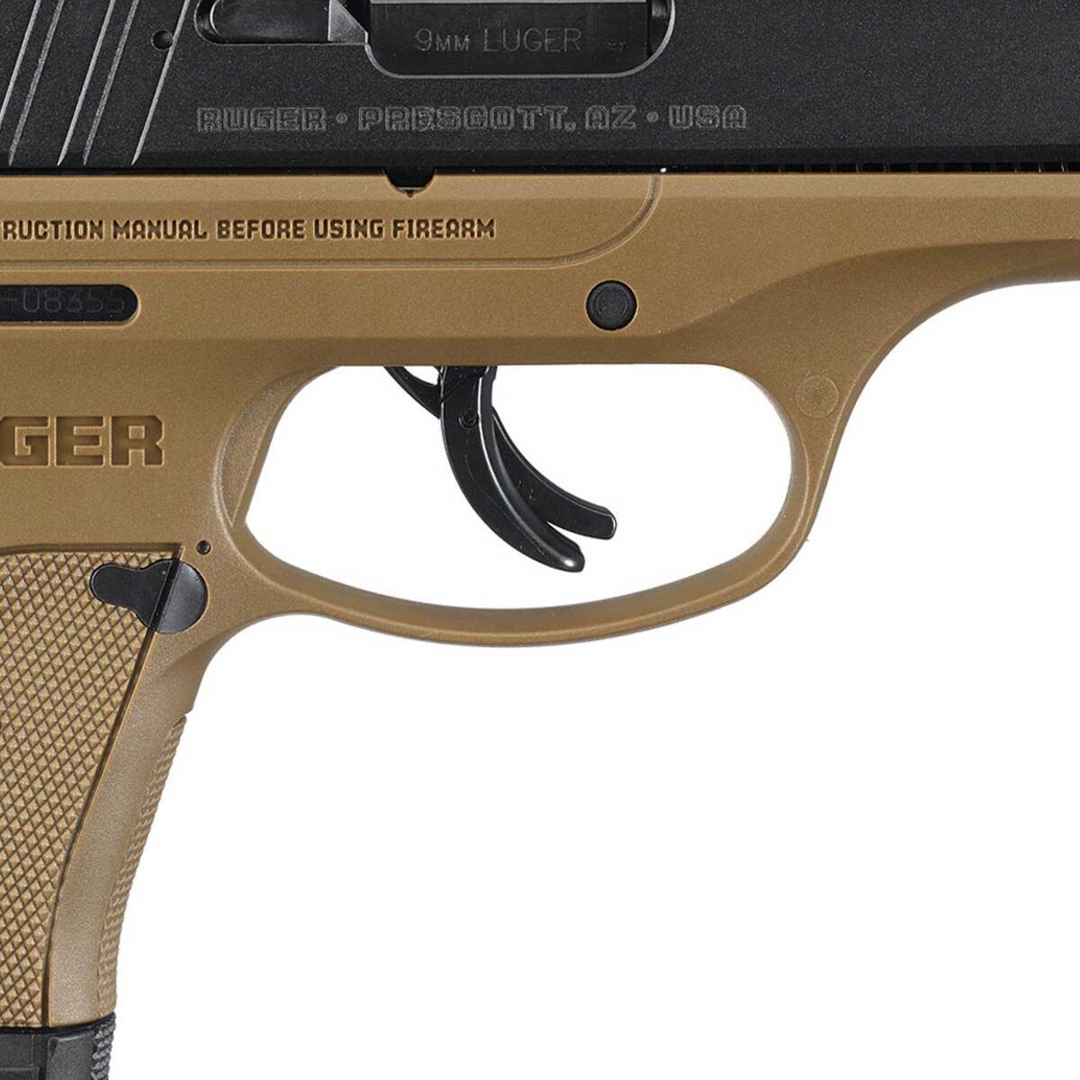 Ruger EC9s 9mm Luger 3.12in Black/FDE Pistol - 7+1 Rounds - Image 3
