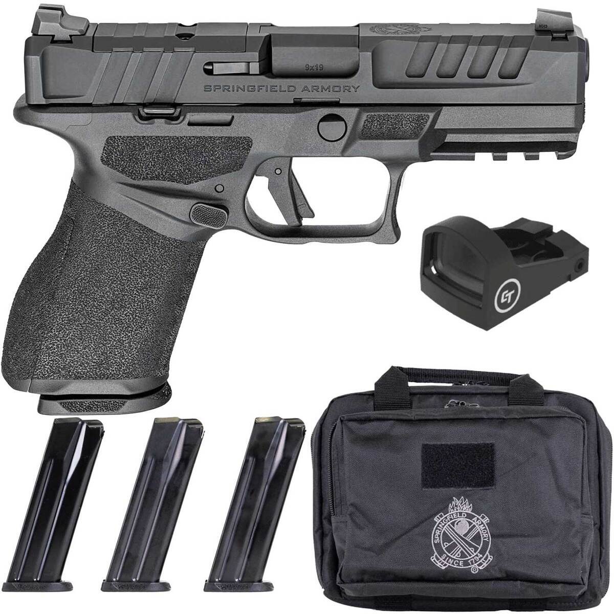 Springfield Armory Echelon 4.0C Gear Up Package 9mm Luger 4in Black Pistol - 10+1 Rounds