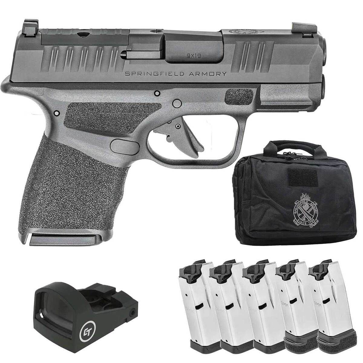 Springfield Armory Hellcat OSP Micro-Compact Gear Up Package 9mm Luger 3in Black Melonite Pistol - 10+1 Rounds