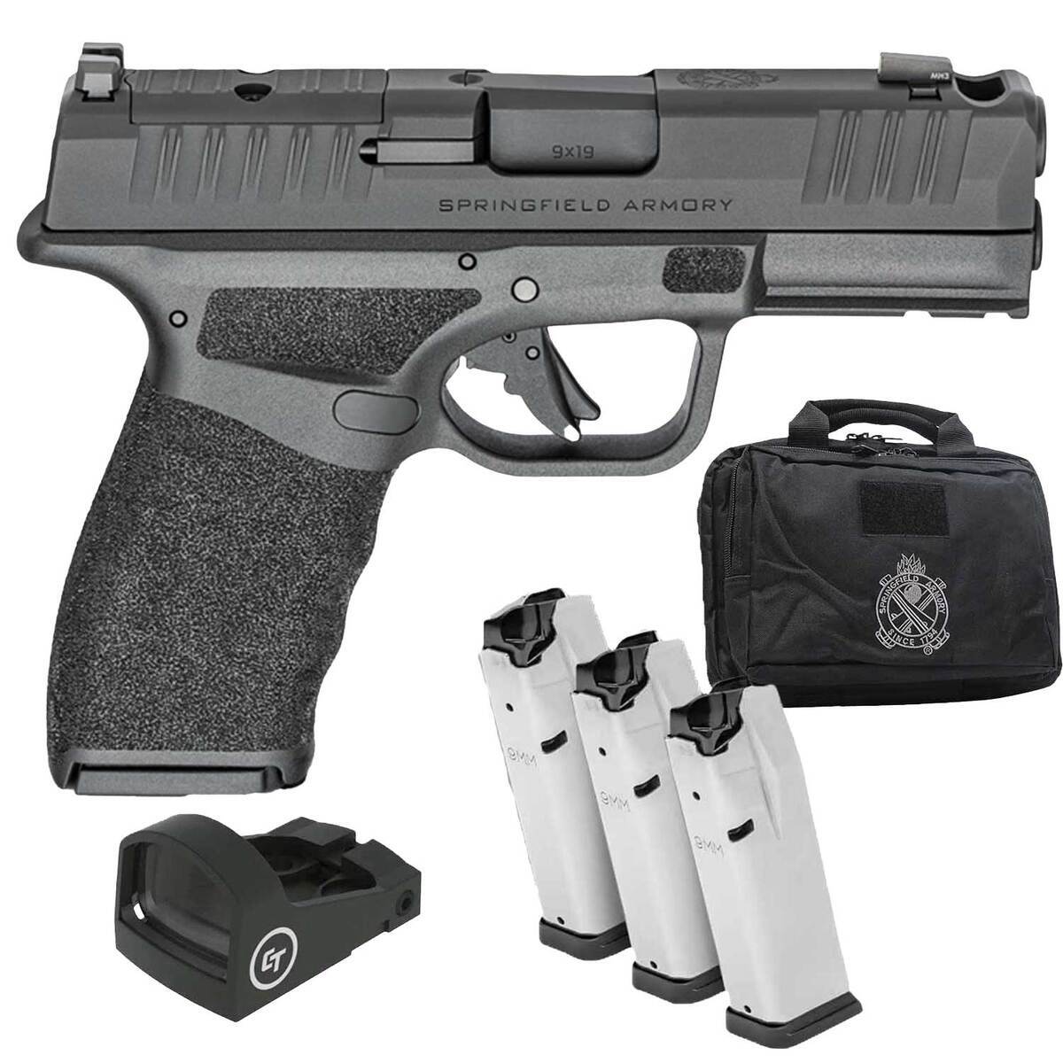 Springfield Armory Hellcat Pro Comp OSP Gear Up Package 9mm Luger 3in Black Melonite Pistol - 15+1 Rounds