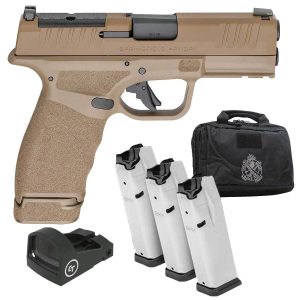 Springfield Armory Hellcat Pro Gear Up Package 9mm Luger 3.7in Flat Dark Earth Melonite Pistol - 17+1 Rounds