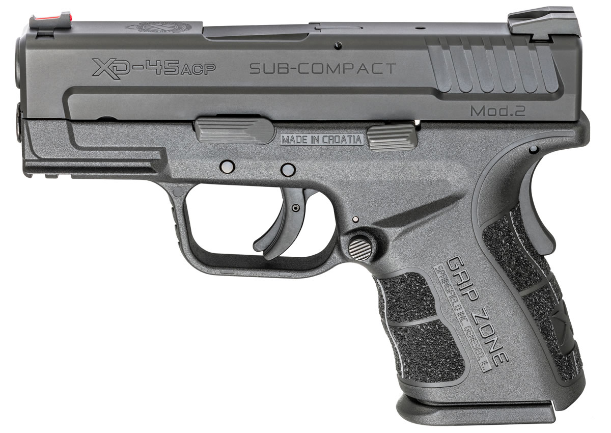 Springfield XD-Mod2 .45 ACP Sub-Compact Gear Up Package | 5 Mags & Range Bag