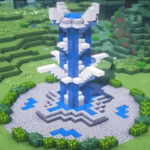 aero-precision-delta-556-muzzle-brake-8-Minecraft-Multi-Tier-Fountain-2 10 Minecraft Fountain Ideas - How to make - Redstone Games