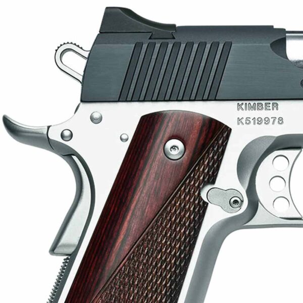 Kimber Custom Ii Two Tone 45 Auto ACP 5in Stainless Rosewood Pistol 71 Rounds