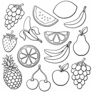 40 Desenhos de Frutas para Colorir (Educativos e Prontos para Imprimir)